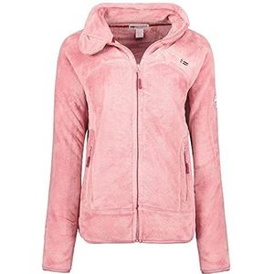 Geographical Norway Upaline Lady - Warme Zachte Comfortabele Fleece voor dames, warme zachte winterjas voor dames, dikke sweatshirt met lange mouwen, perfecte comfort bonttrui, lichtroze, XXL