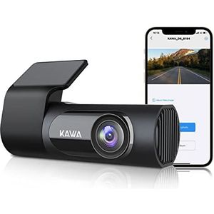 Dashcam Auto, KAWA 2K 1440P Voll QHD Dashcam - 360 Grad Drehbares Gehäuse Eingebautes WLAN, 24Std.Parküberwachung und G-Sensor,145°Weitwinkel,WDR mit Super-nachtsicht, APP Steuerung, Loop-Aufnahm,D6