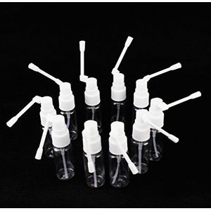 Melleco 10 stuks mist keel neus amygdala neusspray Stone Care pomp fles spuitfles leeg 20 ml