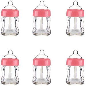 6 stuks lege lipgloss buizen herbruikbare lipgloss containers melk fles vormige lippen glans buis 7 ml lege navulbare lippen glans flessen DIY cosmetica lippenstift containers, roze