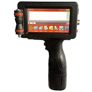 Mini Inkjet Printer 25 Taal 12.7mm Logo QR Code Serienummer Draagbare Datum Printer Hand Jet Handheld Thermische Inkjet Printer instelbare afdrukhoogte(Printer 1 black ink-01)