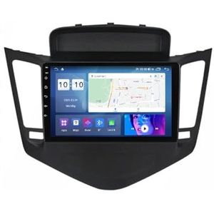 9 inch touch screen multimedia speler bluetooth autoradio voor Chevrolet Cruze 2009-2014 Android 12.0 Car Stereo gebouwd carautoplay ondersteuning stuurwielbediening wifi 4g gps navigatie (Size : 8+W