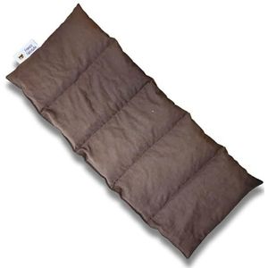 Franzis Nähstube 50x20cm Bruin speltkussen van 100% katoen I Speltgraankussen 50x20 voor magnetron I Warmtekussen, Speltkern kussen, Nekverwarmend kussen