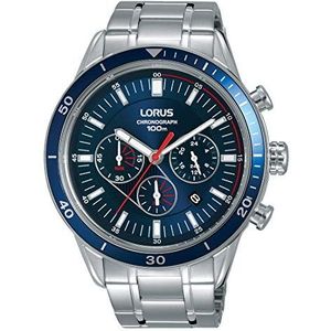 Lorus Sport herenhorloge chronograaf roestvrij staal met metalen band RT303HX9