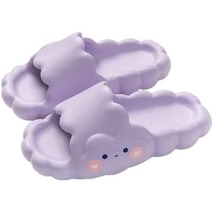 Non-slip Bathroom Slippers,Soft Slippers,Indoor And Outdoor Platform Pool Slippers Shower Slippers (Color : Light Purple, Size : 39 * 40)