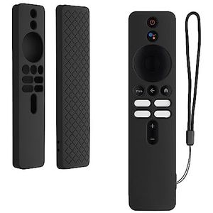 kwmobile hoes geschikt voor Xiaomi TV Box S (2nd Gen) - Siliconen anti-slip hoes voor afstandsbediening in zwart