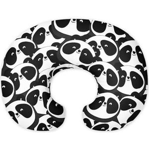 Nopersonality Baby Verplegingskussen Cover voor Flesvoeding, Ademende Kussensloop voor Zuigeling Zachte Borstvoeding Kussen Slipcover Fit Standaard Voedingskussen (Panda)