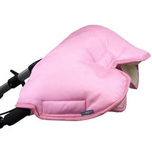 Bambiniwelt Universele , handwarmer, handschoenen voor kinderwagen, buggy, jogger, met wol, effen (roze) XX