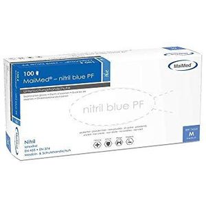 MaiMed Rubberen handschoenen, blauw, maat S - XL