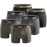 Puma, Boxershorts voor heren, Limited Statement Edition, verpakking van 6 stuks, Oranje., XL