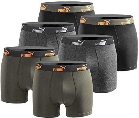 Puma, Boxershorts voor heren, Limited Statement Edition, verpakking van 6 stuks, Oranje., XL