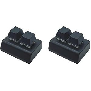 Tityvirnix 2 set 2-Key Mechanische Gaming Toetsenbord Hot Swap Programmering Zwart Rood schakelaar
