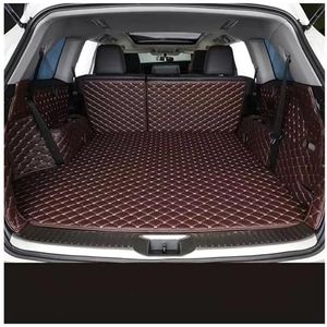 Kofferbakbeschermer Kofferbakmatten Voor BMW F10 2010-2016 Waterdichte Leren Stylingbeschermers Voor Het Interieur Auto Kofferbakmatten(Coffee b)