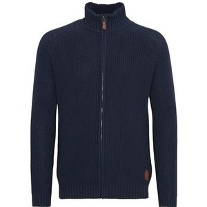!Solid Gebreid vest 'Xenos'  navy