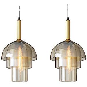 Grey Glass Pendant Lamps Modern Creative Hanging Lamps Dome Multi -Layer Chandelier Rope Adjustable Ceiling Lights E27 Base Pendant Lighting Fixture Living Room Bar Counter WgGUIF
