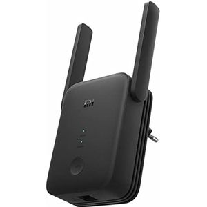 Xiaomi Mi Wi Fi Range Extender Ac 1200, Wireless Dual Band 867 Mbps en 300 Mbps, 2,5 GHz en 5 GHz, Smart Signaalweergave, Eenvoudige Configuratie, Zwart, 23,2 x 16,5 x 11,5 cm, 270 g