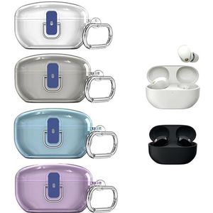 Beschermhoes voor Sony WF-1000XM5 Case Cover Oordopjes Protector Oortelefoon SO/NY Hoofdtelefoon Accessoires (Helder Wit)