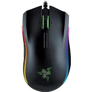Razer Mamba Elite Gamingmuis, bekabeld, 16.000 dpi, optische sensor, Chroma RGB-verlichting, 9 programmeerbare toetsen, mechanische schakelaar