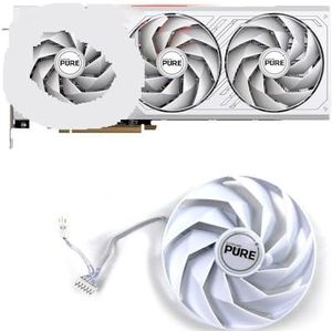 95MM 6PIN FD10015M12D RX7700XT 7800 7900 XT OC GPU-ventilator voor Sapphire PURE Radeon RX 7700 grafische kaartventilator(A)