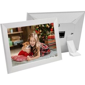 Digitale Fotolijst 10,1 Inch 32 GB/64 GB Smart WiFi Digitale Fotolijst Met 1280x800 IPS HD Touchscreen Muurbevestiging Multifunctioneel(White)