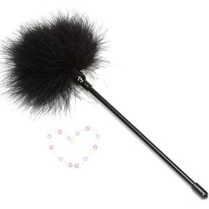 Veer Stick Massage Tool, Zwarte Pluch Comfortabele Handvat, Geschikt Voor Thuismassage, Ontspanning En Paar Geschenken