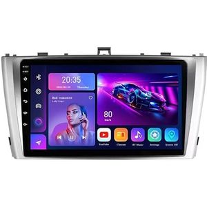 9"" 2 DIN Android 14 Autoradio Stereo voor Toyota Avensis 3 2008-2015 met draadloze CarPlay Backup Camera Stuurwielbediening GPS Navigatie Bluetooth(L10(1+32G))
