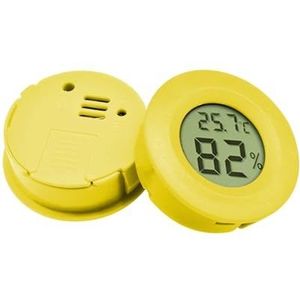 Mini Ronde LCD Digitale Thermometer Hygrometer Koelkast Vriezer Tester Temperatuur Tester Sensor Vochtigheidsmeter Detector Nauwkeurige Monitor(Yellow)