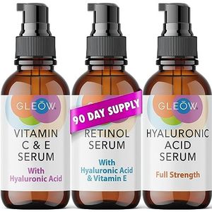 INLEIDENDE AANBIEDING - Retinol Serum voor Gezicht - Vitamine C Gezichtsserum met hyaluronzuur Serum voor Gezicht, Retinol Face Anti Ageing Serum, Vitamine C Serum voor Gezicht, Glow Face Serum voor