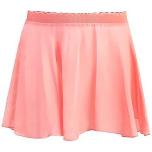 Vrouwen Chiffon Ballet Wrap korte rok， Ballet tailleband leotard chiffon rok ballet chiffon wikkelrok(Lotus Pink,S for 90 to 135cm)