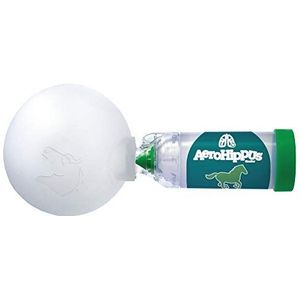 AeroHippus Equine Aerosolkammer mit Flow-Vu IFI Pferde-Inhalator für Atemwegserkrankungen