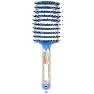 Haar Hoofdhuid Massage Kam Haren Nylon Haarborstel Nat Krullend Ontwarren Antistatische Haar Borstel Voor Salon Kappers Styling Tools (A6)