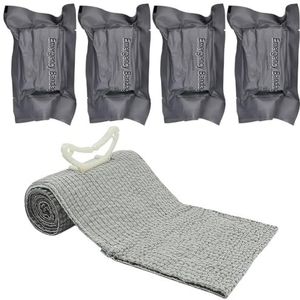 Bangbobi Noodverband met Tourniquet - Noodverband, drukverband, traumazwachtel, compressieverband voor buitenactiviteiten - inclusief 4 verbanden