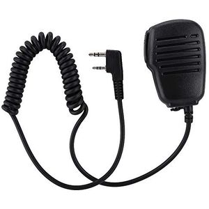 Walkie Talkie Speaker Microfoon, Waterdichte 2 Pin Mini PTT Handheld Schouder 2 Manier Radio Externe Speaker Mic voor UV5R 888S/Kenwood/TYT