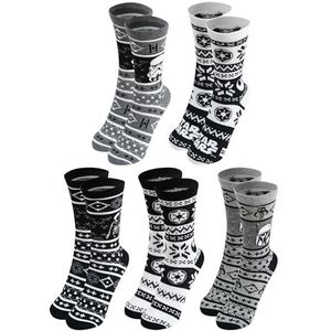 United Labels 5 paar Star Wars sokken voor heren, zwart-wit, 40-45, herensokken, Meerkleurig, 40-45 EU