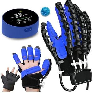 Robot Handschoen voor Hand Revalidatie - Slimme Rehabilitatie Handschoen met Spiegeltherapie voor Beroerte, Halfzijdige Verlamming, Thuisbehandeling, Trainingsmodi (Kies Linker/Rechterhand)