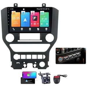 9 Inch Touchscreen Dubbel DIN Autoradio Compatibel met Ford Mustang 6 S550 2014-2021 met Carplay/Android Auto FM RDS DAB+ Autoradio WiFi 4G Carplay Android Auto Bluetooth 5.0 DSP(B,NF-1)