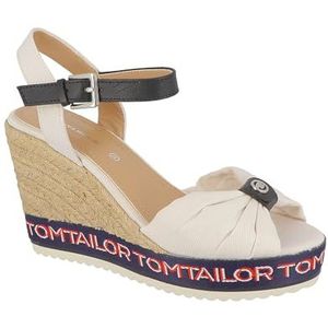 Tom Tailor Damessandalen met sleehak, wit, 41 EU, wit, 41 EU