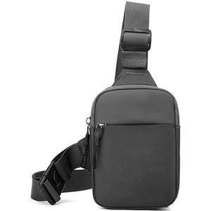 Multifunctionele borsttassen met grote capaciteit for heren Sport Kleine enkele schouder Hardlopen Mobiele telefoon Casual schuine schoudertassen (Color : Grey)