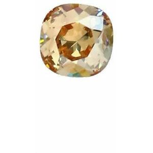 Vierkante Pointback Lijm op Edelstenen Strass Steentjes K9 Glas Nail Art Diamant Voor Kleding Sandalen Stenen En Kristallen Applicatie - Kristal Gouden Licht - 8mm - 30st