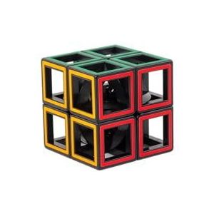 Meffert's M5095 2x2, kleurrijke holle kubuspuzzel, hersenbreker voor volwassenen en kinderen