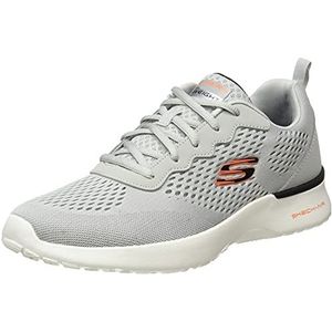 Skechers Synergy Loving Life Sneakers voor dames, Grijs ontworpen mesh Pu zwarte trim, 45.5 EU