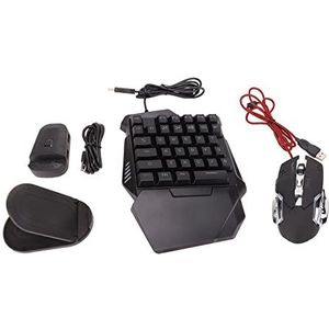 Gaming Keyboard Mouse Converter, One Hand Keyboard Mouse ABS Materiaal 35 Toetsen Professioneel voor Mobiele Telefoon