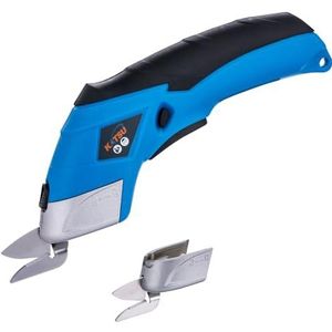 KATSU 3,6 V draadloze stofschaar, mini oplaadbare elektrische stofschaar met 2 gelegeerd staal snijbladen en veiligheidsslot voor papier, karton, leer, handwerk, tapijt, lederen doek