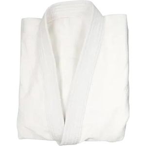 Een karate kostuum Judo Gi Single Weave Uniform Wit & Blauw Meerdere Maten(White,XS-130CM)