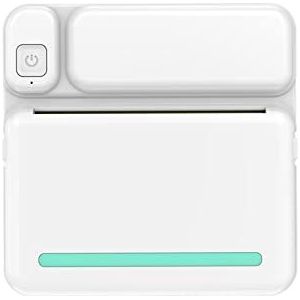 Roze Blauwe Draagbare Thermische Printer MINI Photo Pocket Thermische 58mm Afdrukken Draadloze Bluetooth Android IOS Label Notes Printer,Langdurige Prestaties(Blue set)