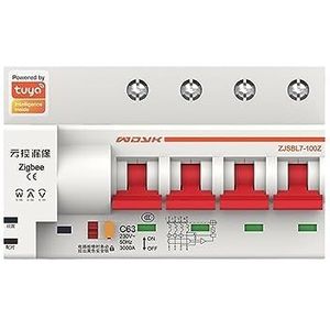 De intelligente afstandsbediening '4P automatische schakelaar heeft geen afstandsbegrenzing en meetfunctie (100A)