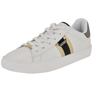 GUESS Heren Bertell Sneaker, Wit/Metallic Multi 141, 7 UK, Wit Metallic Multi 141, 41 EU