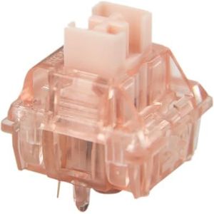 SXFSFEF V2 5pin schakelaars POM Stem PC behuizing roze zwart mechanisch toetsenbord vooraf gesmeerd (kleur: doos roze inkt 70 stuks)