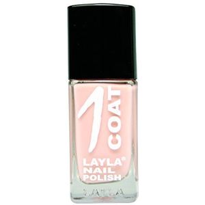 Layla Cosmetics 1 Coat nagellak, hopelessy in beige, per stuk verpakt (1 x 0,017 L)