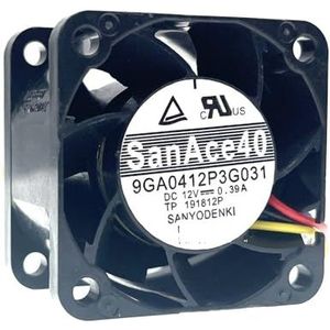 San Ace 40mm 4cm serverventilator 4028 40X40X28mm 9GA0412P3G031 serverbehuizing koelventilator 12V 0.39A 16500RPM 4PIN